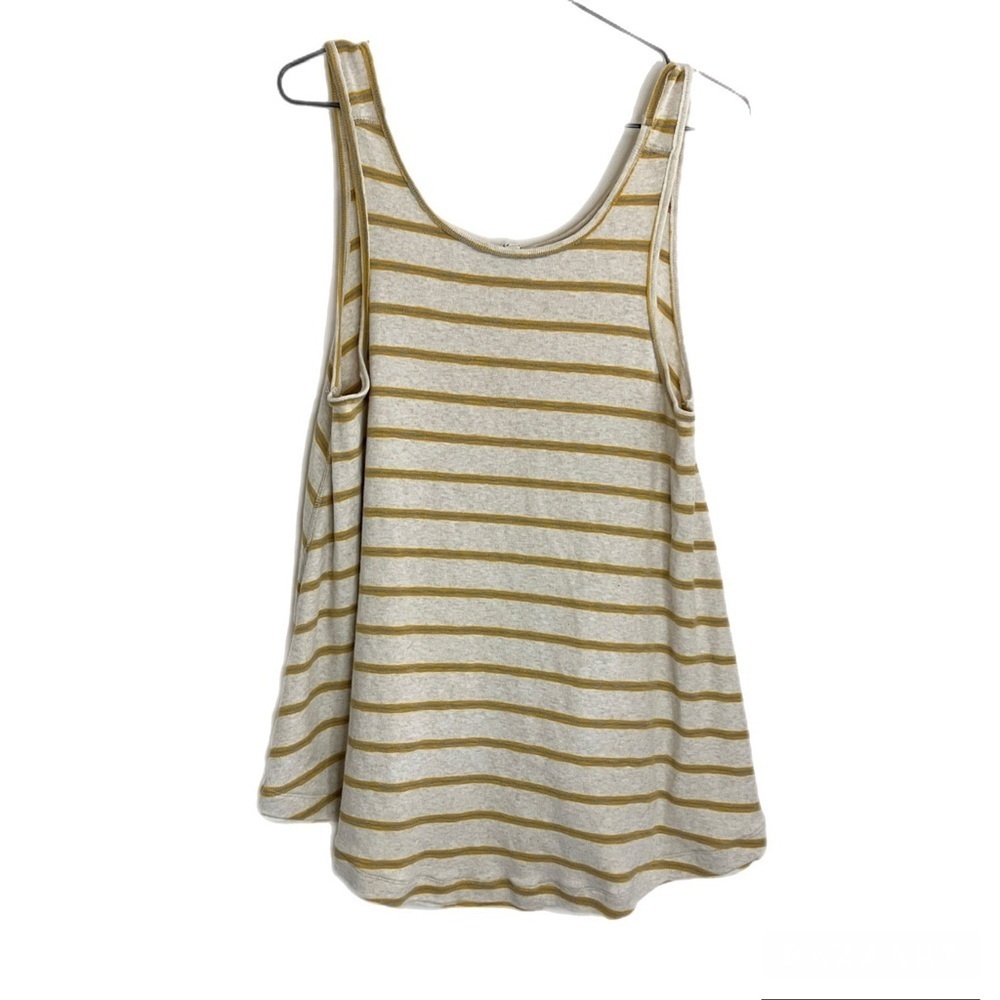 Free People Garden Swing Striped Relaxed Oversized Tunic Tank Top
